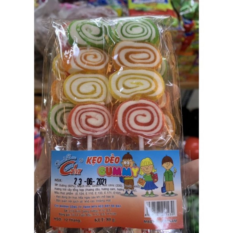 kẹo dẻo gummy bịt 6 cây