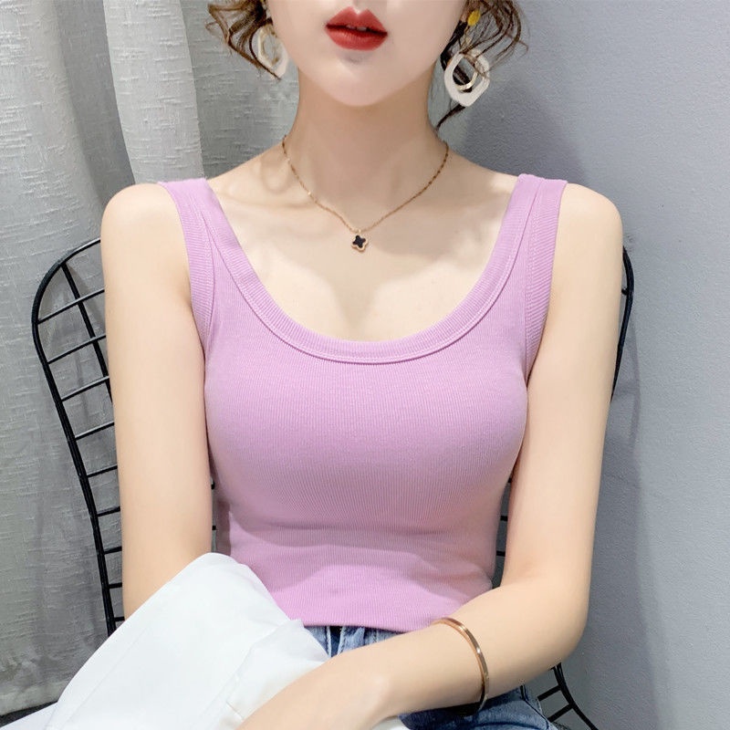 Áo Lót Cotton Không Tay Thời Trang Mùa Xuân Mới 2022 Cho Nữ