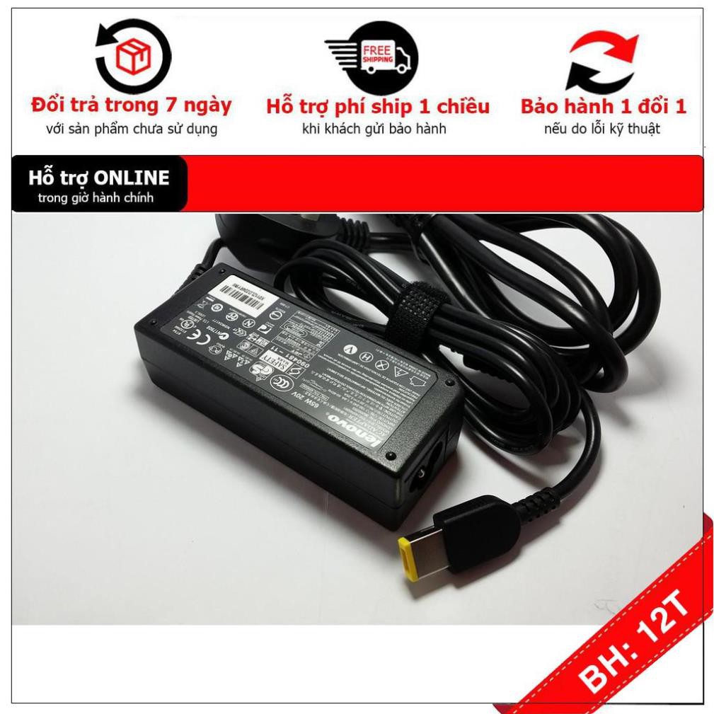 [BH12TH] [- Sạc cho Laptop Lenovo ThinkPad X1 Carbon 3.25A 65W chân chữ nhật dạng USB