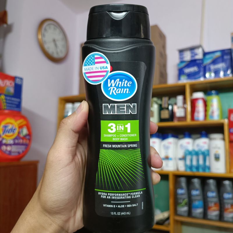 Sữa tắm gội White Rain MEN 443ml Mỹ - Hàng nhập khẩu