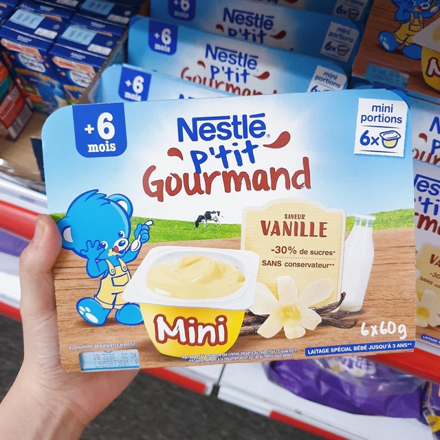[RẺ VÔ ĐỊCH] Váng Sữa Nestle Pháp(váng sữa không cần để lạnh)
