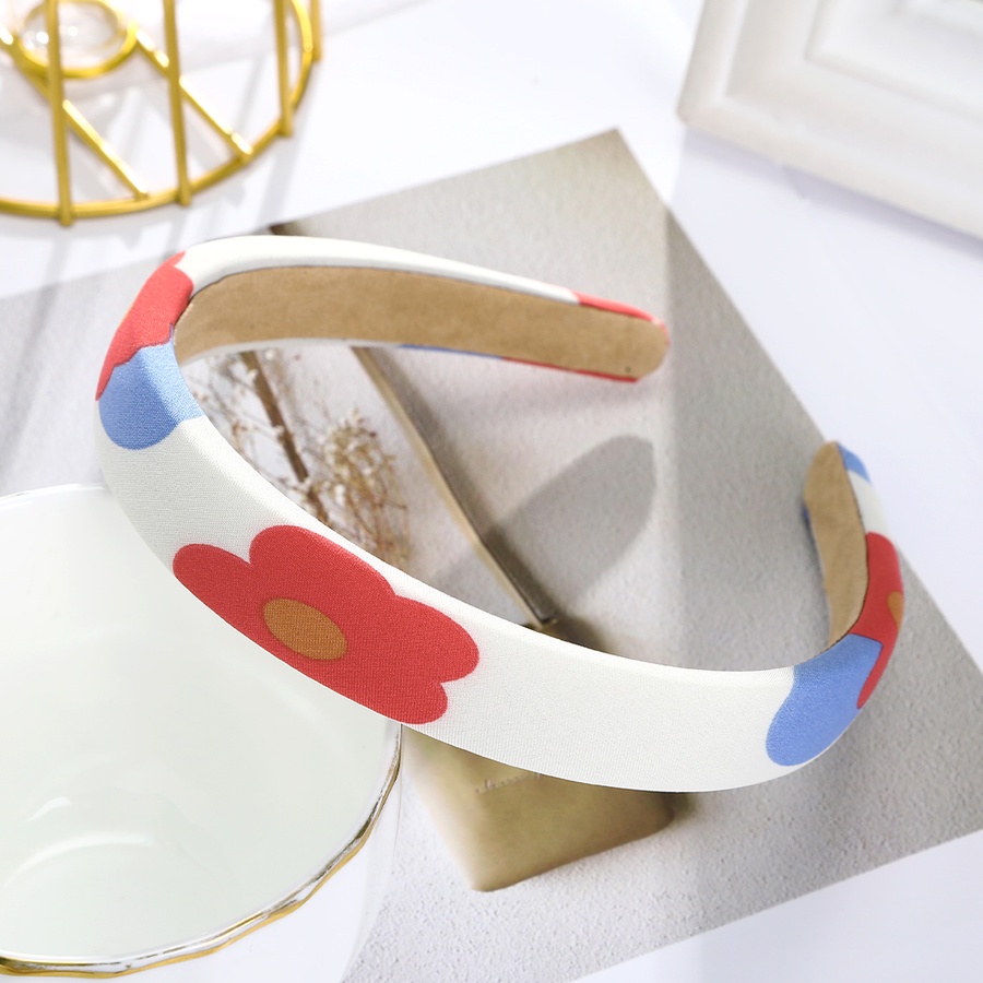 Băng đô bằng xốp mỏng in họa tiết chấm bi thời trang Hàn Quốc cho nữ