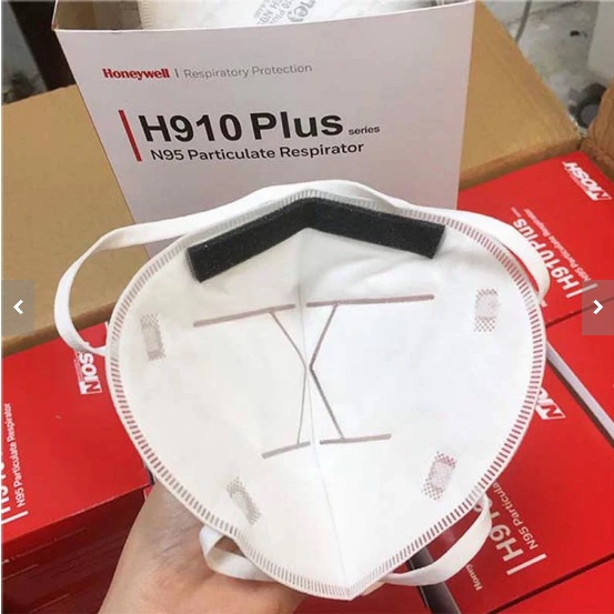 Khẩu trang N95 Honeywell H910 Plus kháng khuẩn, chống bụi mịn, 4 lớp