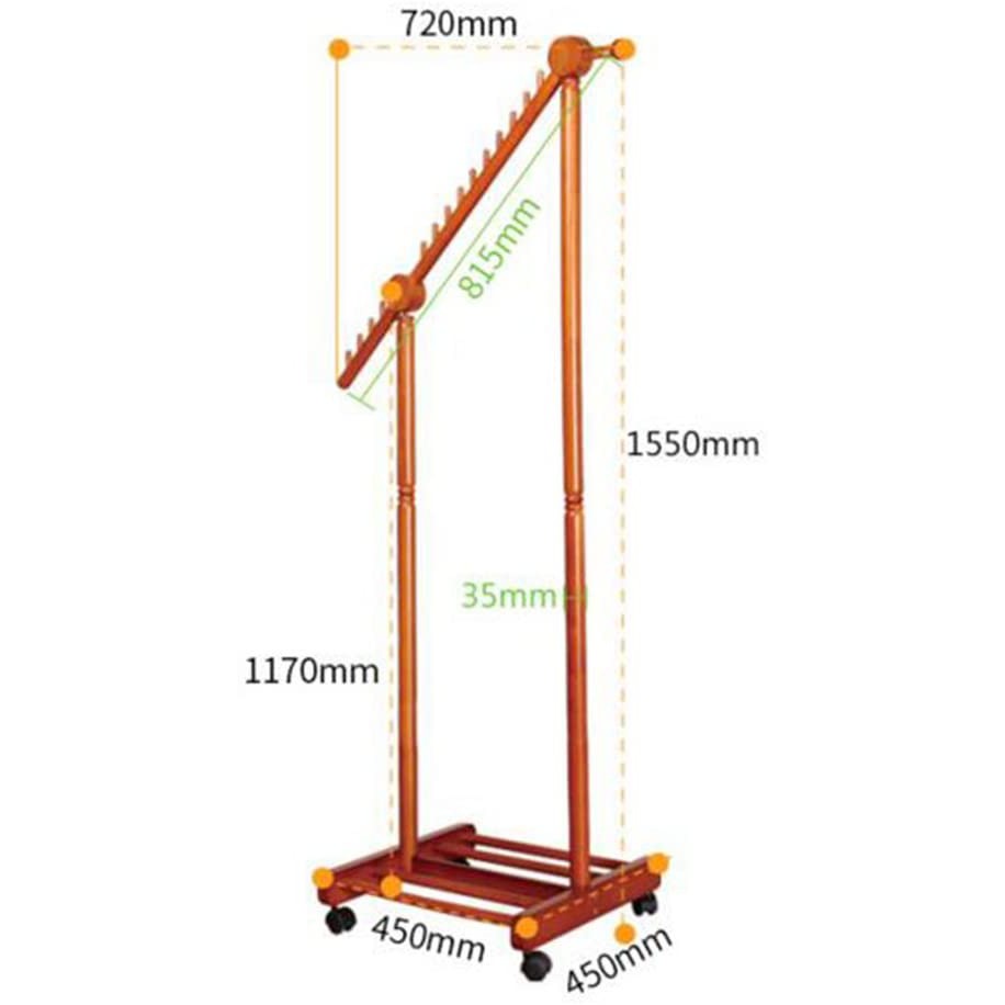 Giá Treo Quần Áo Di Động 100% Gỗ Cao Su Tự Nhiên Hàng Xuất Khẩu Hàn Quốc, Nhật Bản Đa Năng Rất Tiện Ích