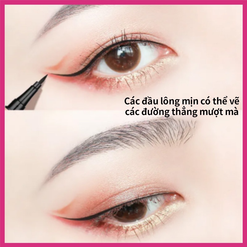 Bút kẻ mắt nước Za BK999 màu đen kháng nước lâu trôi không bị nhòe nhanh khô 0.5ml