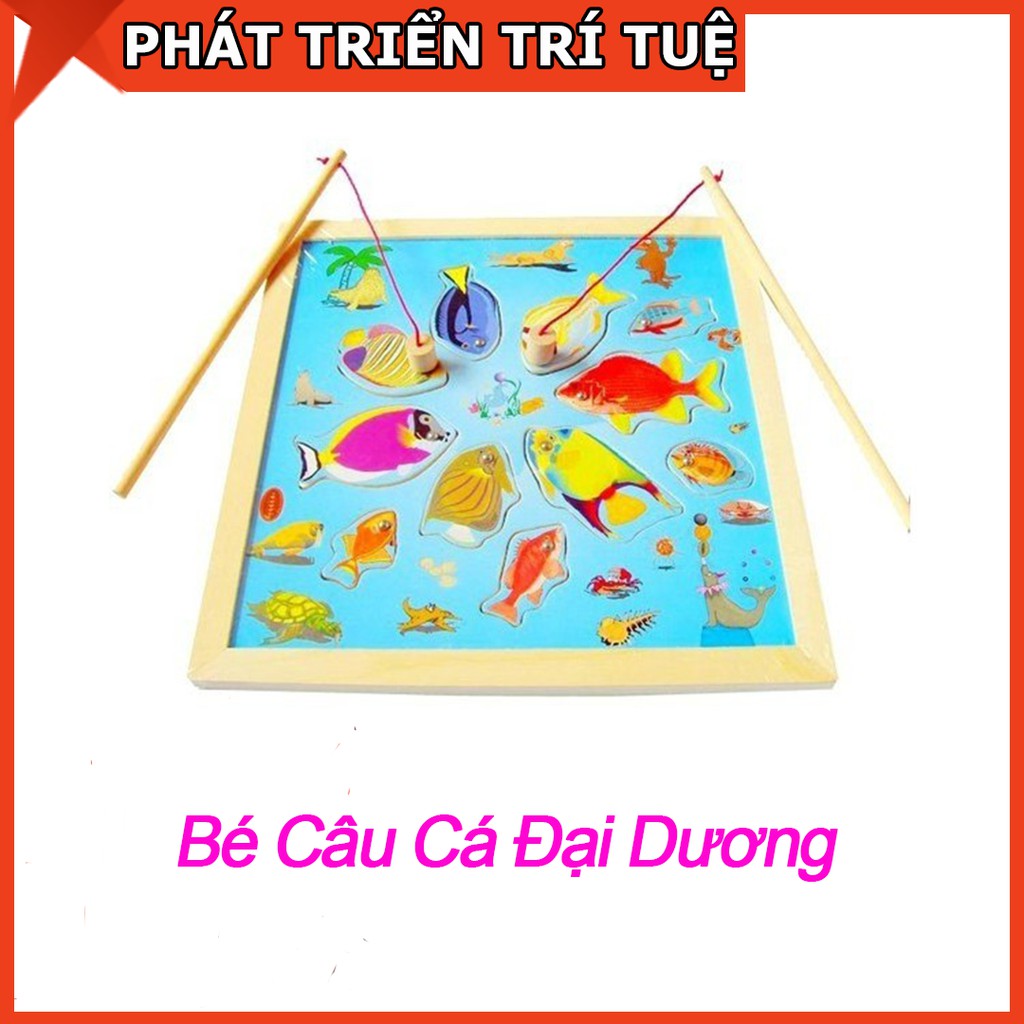 Đồ Chơi Bảng Câu Cá Đại Dương 2 Cần Câu Cho Bé Chơi Mà Học