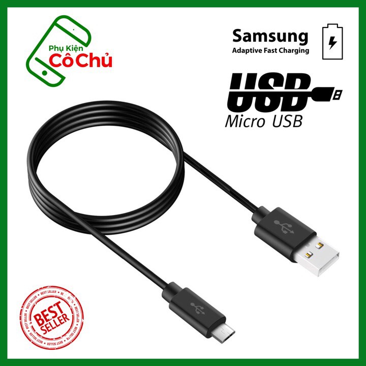 Cáp Sạc Nhanh Micro Usb màu Đen dài 1m2 zin