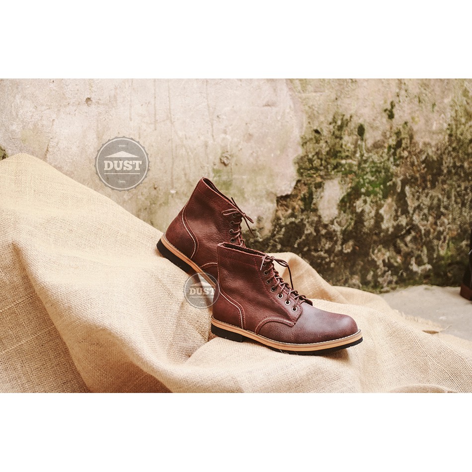 Giày cao cổ nam da bò redwing beckman