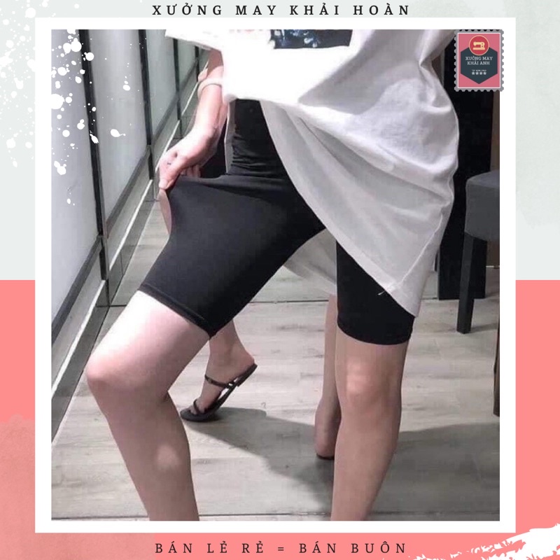 Quần legging lửng thái Quần legging ngố đùi thái cạp chun siêu mịn (free ship) QL70
