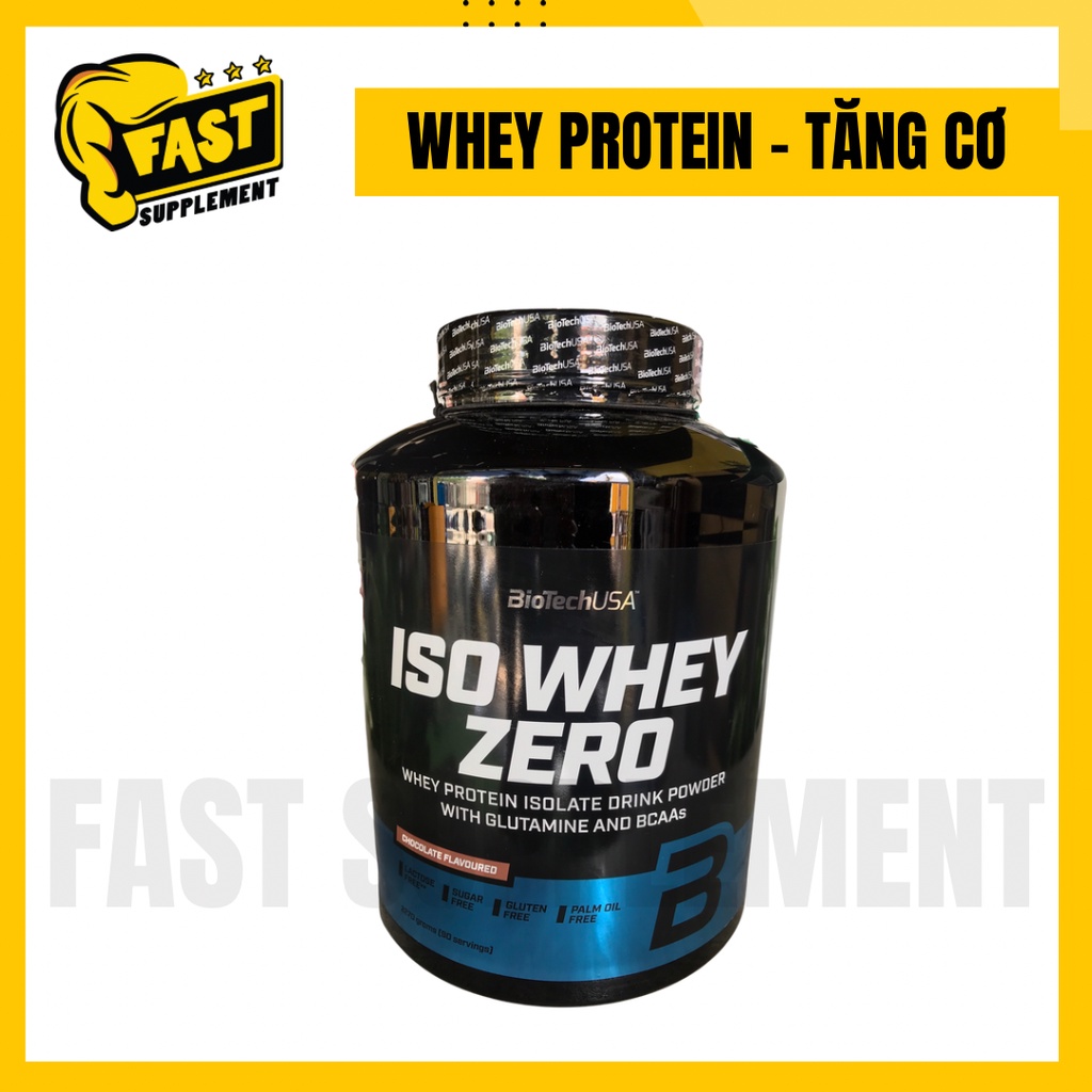 WHEY PROTEIN ISO WHEY ZERO - BIOTECH USA - HỖ TRỢ PHÁT TRIỂN CƠ BẮP 71 LẦN DÙNG