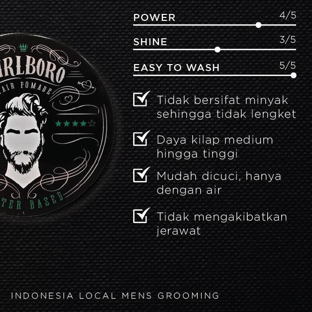 (Hàng Mới Về) Sữa Rửa Mặt Pomade Waterbased Marlboro Chính Hãng 100 Grams