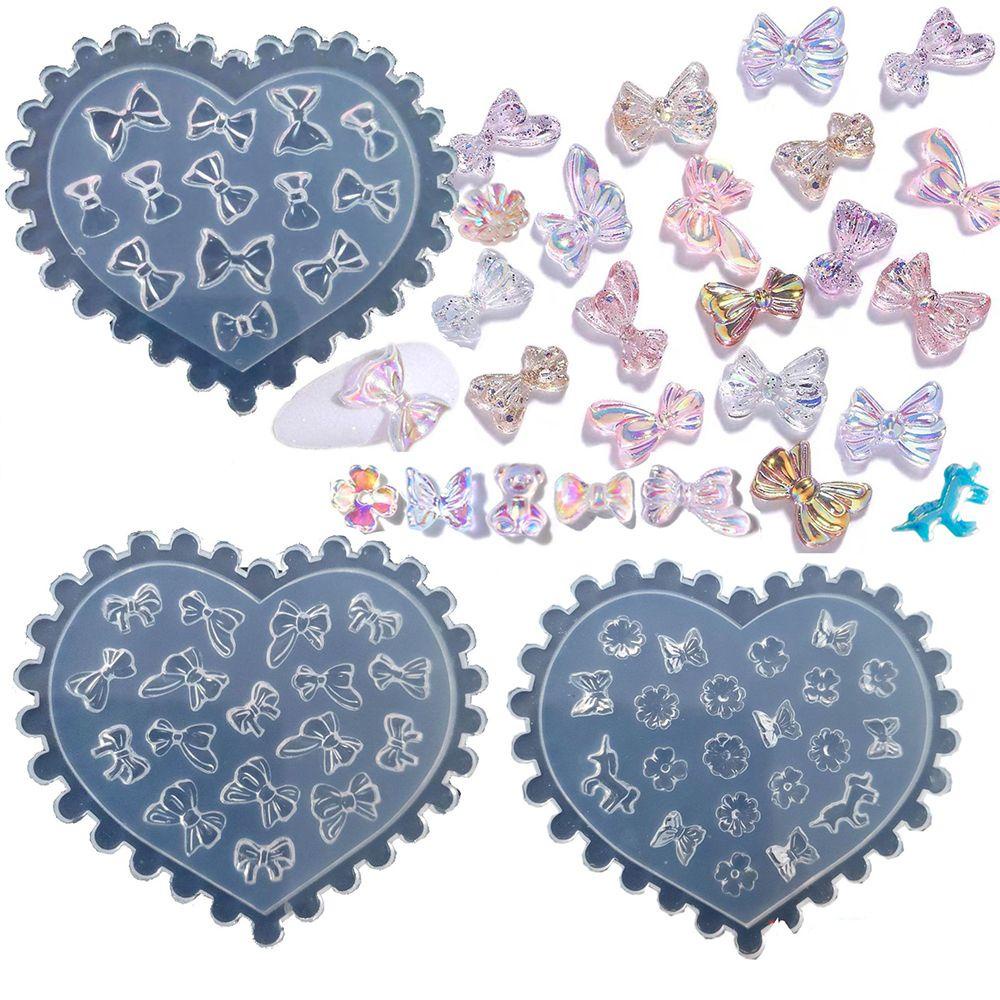 Khuôn Silicone Chạm Khắc Hoa 3D Trang Trí Móng Tay|Khuôn Silicone Tạo Hình Trang Trí Móng Tay