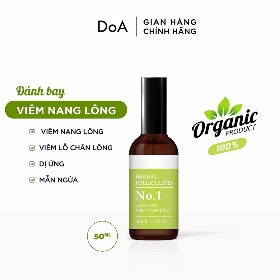 Thảo mộc viêm nang lông lá Neem Ấn Độ MEE NATURAL Herbal Folliculitis 50ml