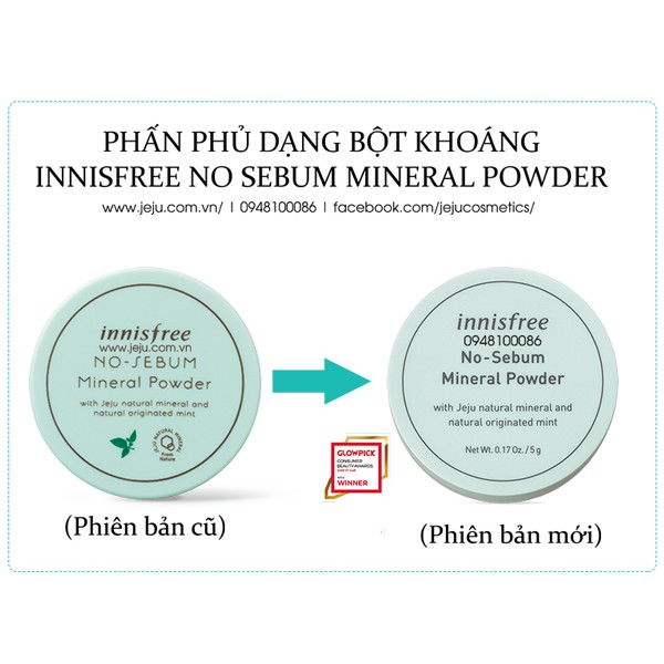 Phấn Phủ Dạng Bột Khoáng – Innisfree No Sebum Mineral Powder