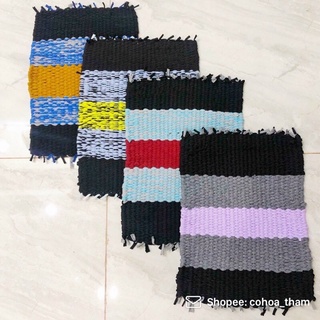 THẢM LAU CHÂN ĐAN THUN HANDMADE SIÊU THẤM HÚT