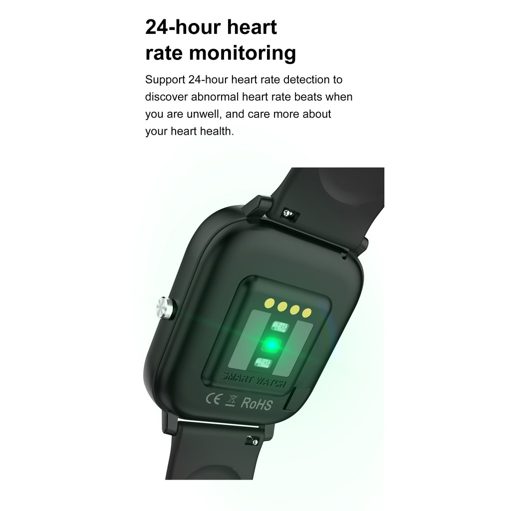 DT36 Smart Watch Full Touch Screen Heart Rate Monitor Tracker Fitness Sport Smartwatches For IOS Android