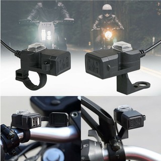 Bộ Sạc Usb Đôi 12V Dành Cho Xe Máy