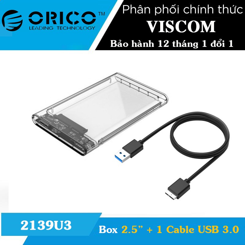 Hộp đựng ổ cứng Orico 2139U3 - HDD BOX 2.5 in laptop