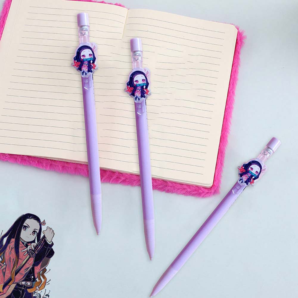 Bút Chì Bấm 0.5mm Màu Sắc Ngọt Ngào Hình Anime Demon Slayer