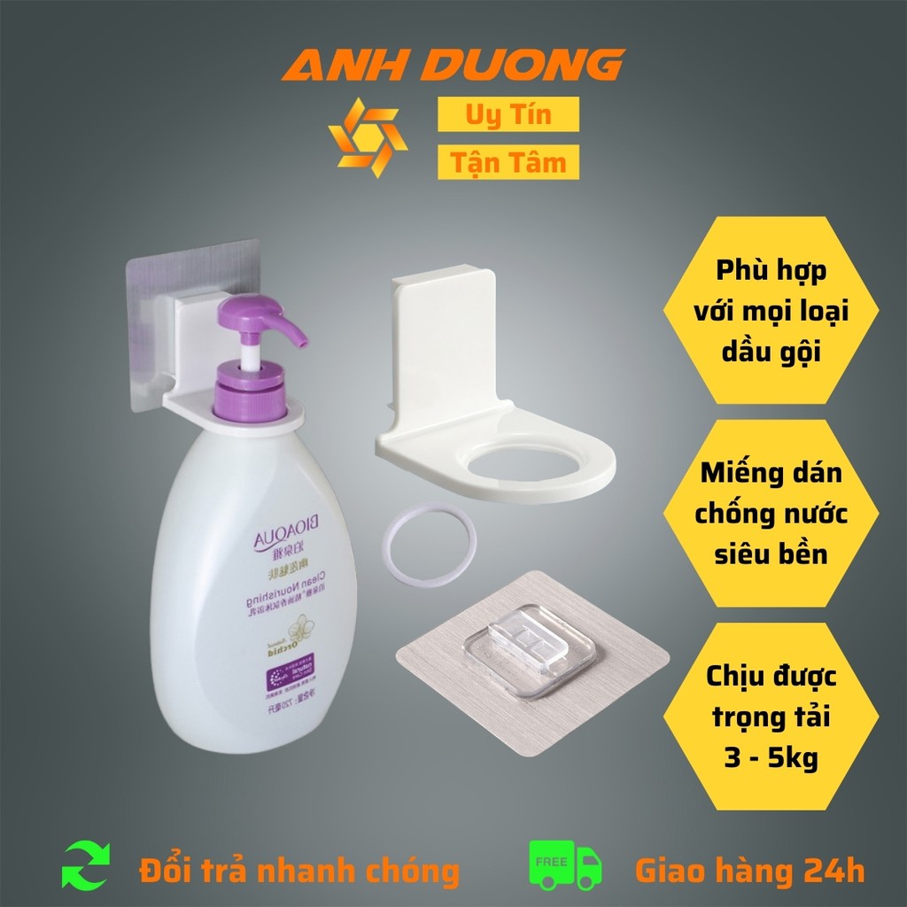 Móc Treo Chai Dầu Gội, Sữa Tắm, Xà Phòng, Nước Rửa Tay/ Giá Dán Tường Nhà Tắm, Bồn Rửa