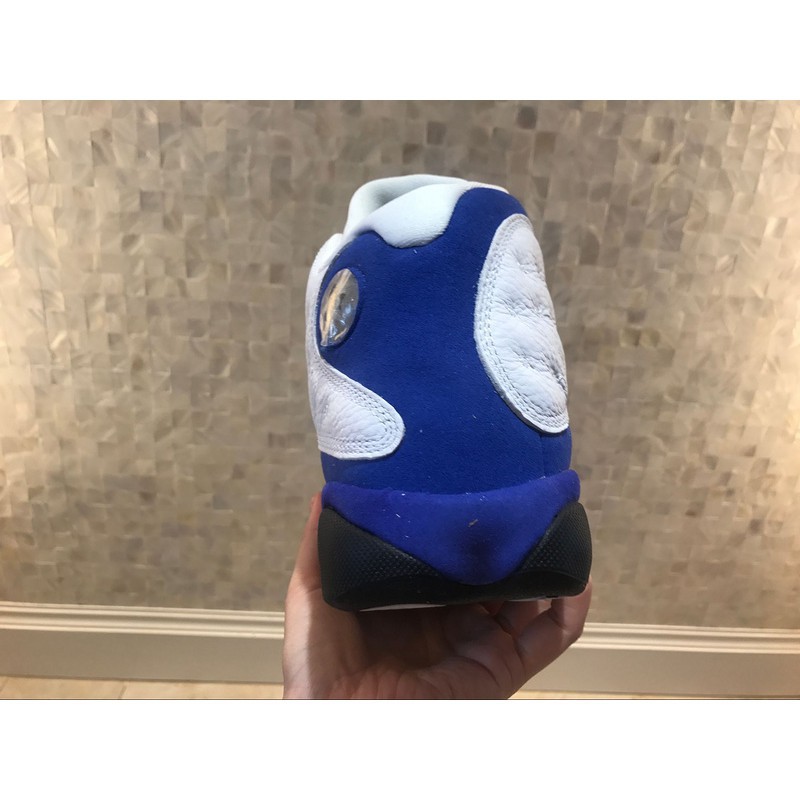 【With shoe box】Giày Nike Air Jordan 13 Trắng Xanh Dương uy tín