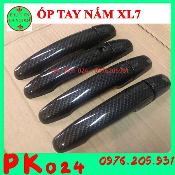 [XL7 2020-2021] Bộ Ốp Tay Hõm Cửa Suzuki XL7 2020 2021 Cacbon