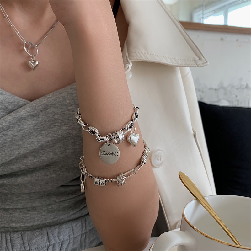 [Freesize] Lắc Tay/ Vòng Tay Nam/ Nữ Hợp Kim Cao Cấp ERASHOP 077950 - Dây Xích Trụ Sao Cool Ngầu, Cá Tính, Siêu Rẻ Đẹp