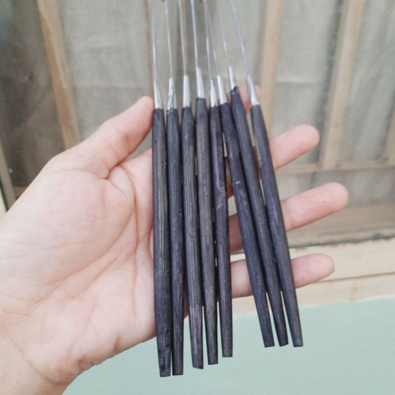 Túi 2 cây móc tai cán đen 17.5cm