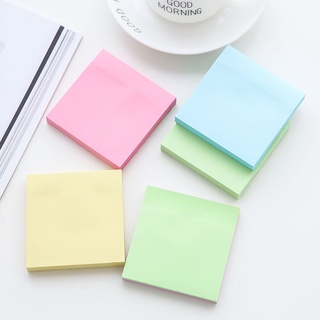Zanmo set 100 tờ giấy note ghi chú trơn basic đơn giản 4 màu