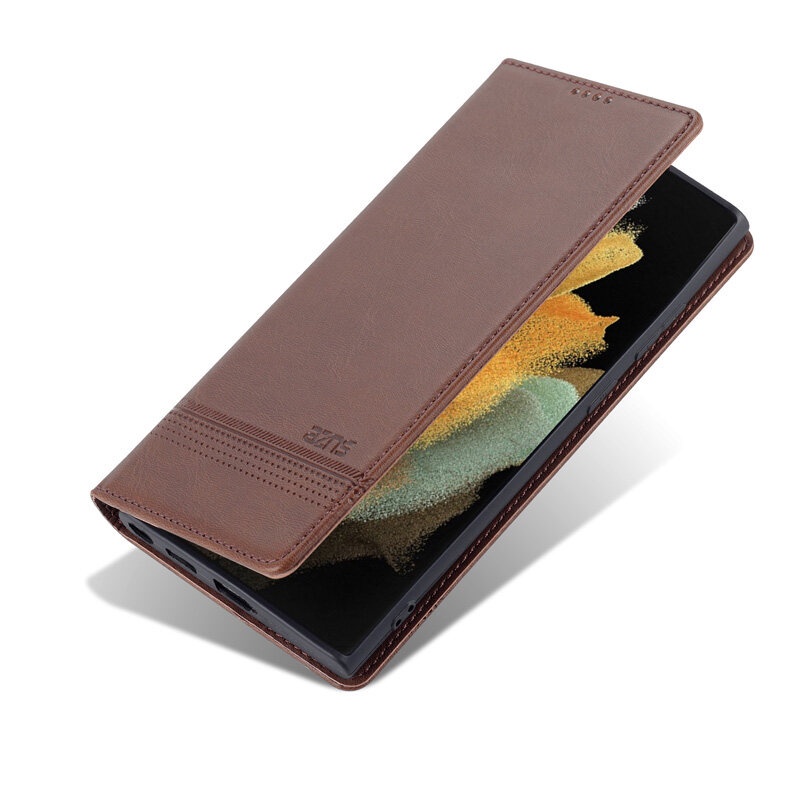 Bao da điện thoại nắp gập từ tính kiểu ví thời trang sang trọng cho SAMSUNG GALAXY S22 ULTRA S22+ S22 PLUS