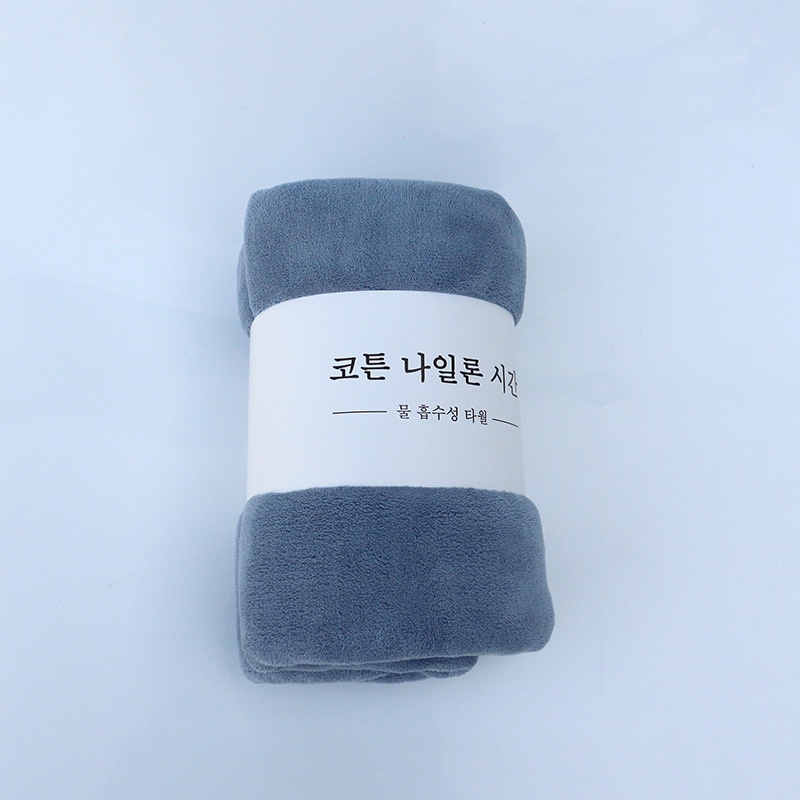 Khăn tắm lông cừu xuất Hàn mềm mịn, thấm hút cao cấp (140cm x 70cm)