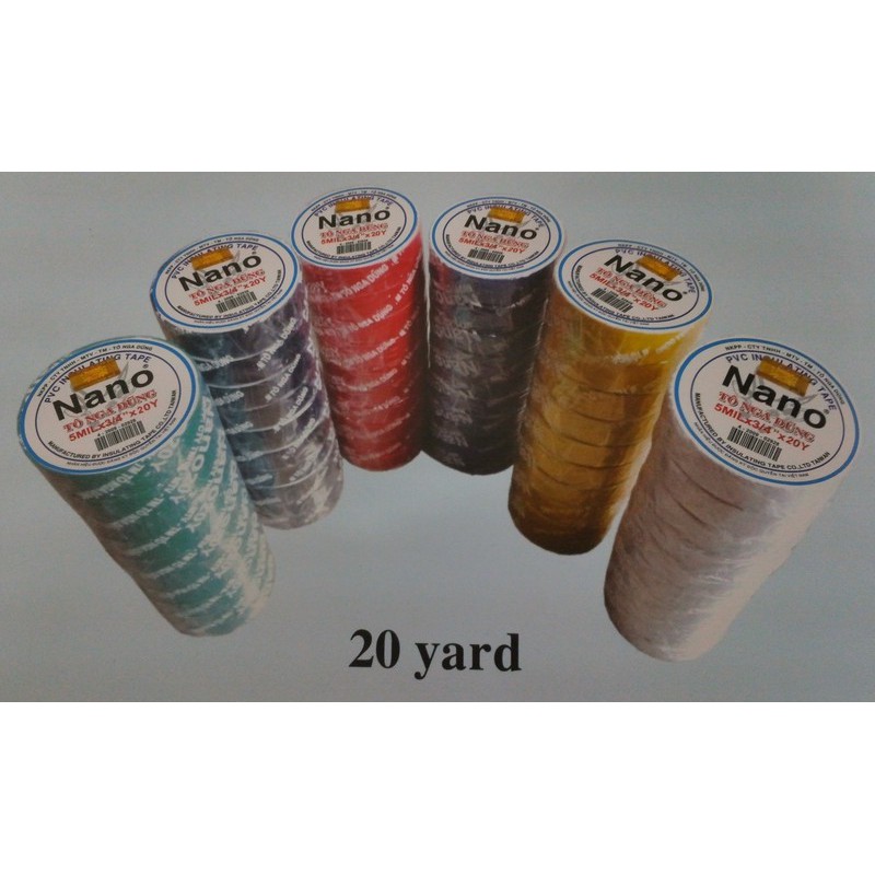 Băng keo điện Nano Tô Nga Dũng 10 yard 20 yard 30 yard