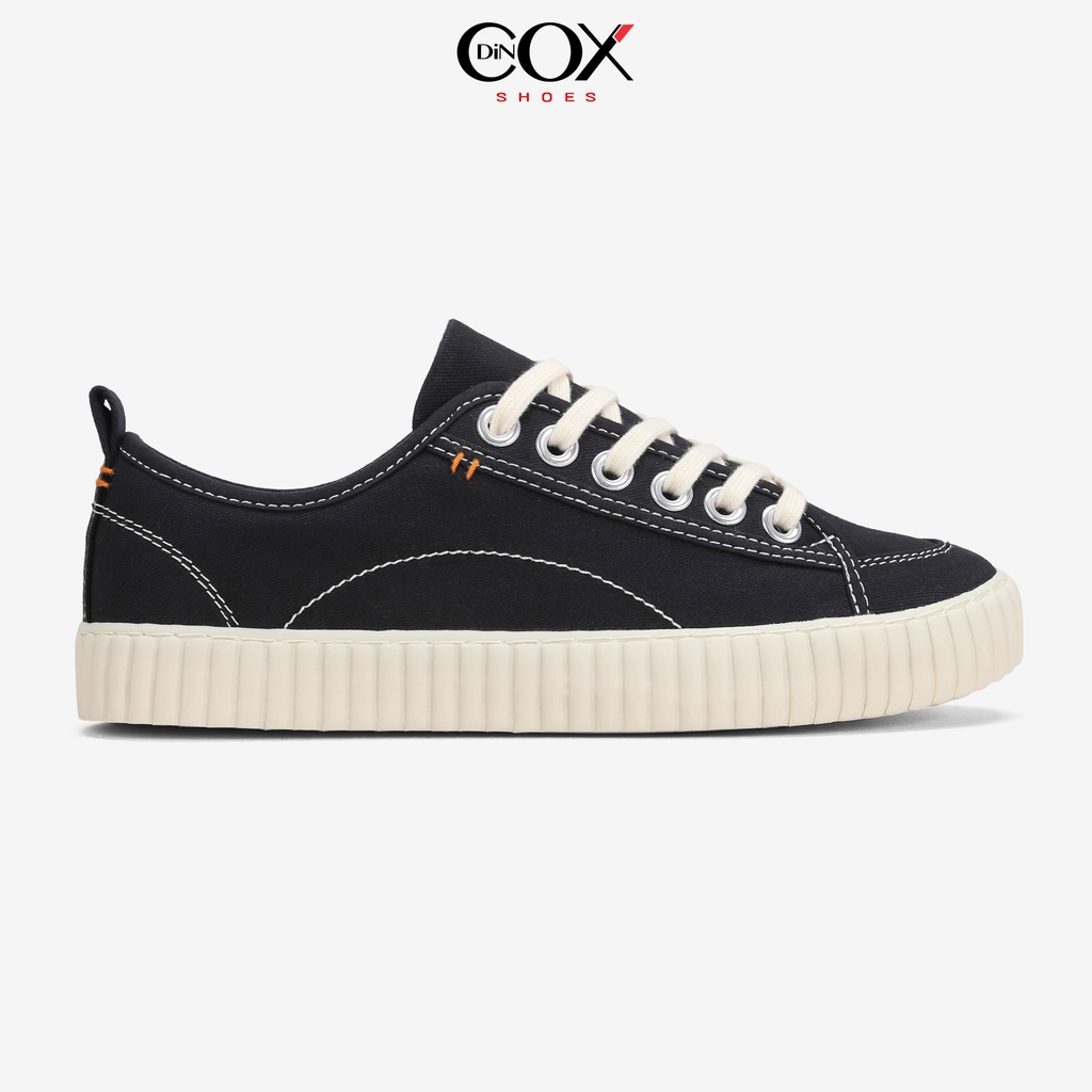 Giày Sneaker Vải Unisex DINCOX D27 BLACK Đơn Giản Hiện Đại