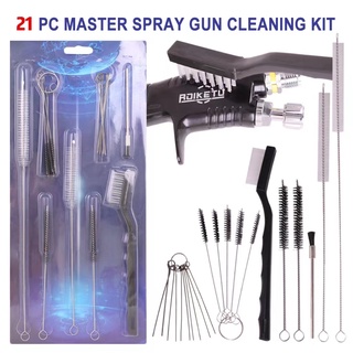 Bộ 21 Dụng Cụ Vệ Sinh Vòi Phun Sơn Đa Năng Với Tay Cầm Dài Tiện Dụng