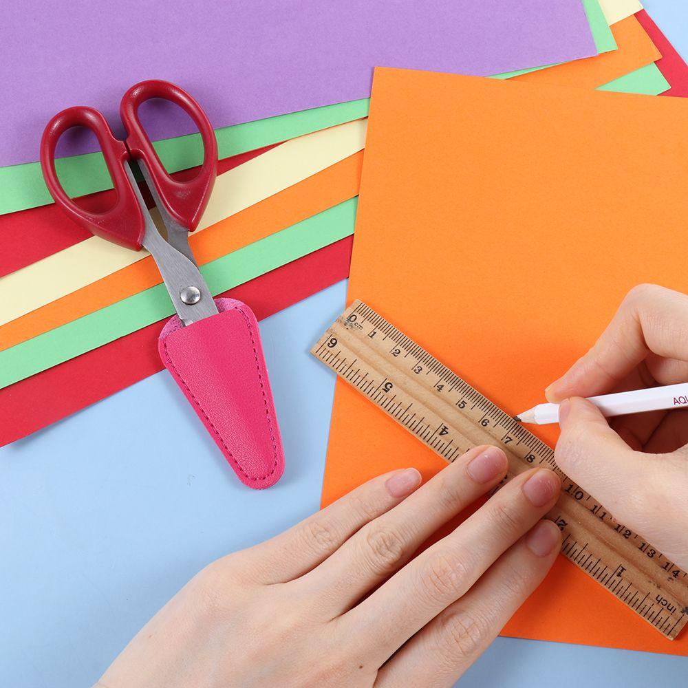 Vỏ Bọc Bảo Vệ Kéo Cắt Thêu DIY Bằng Da PU