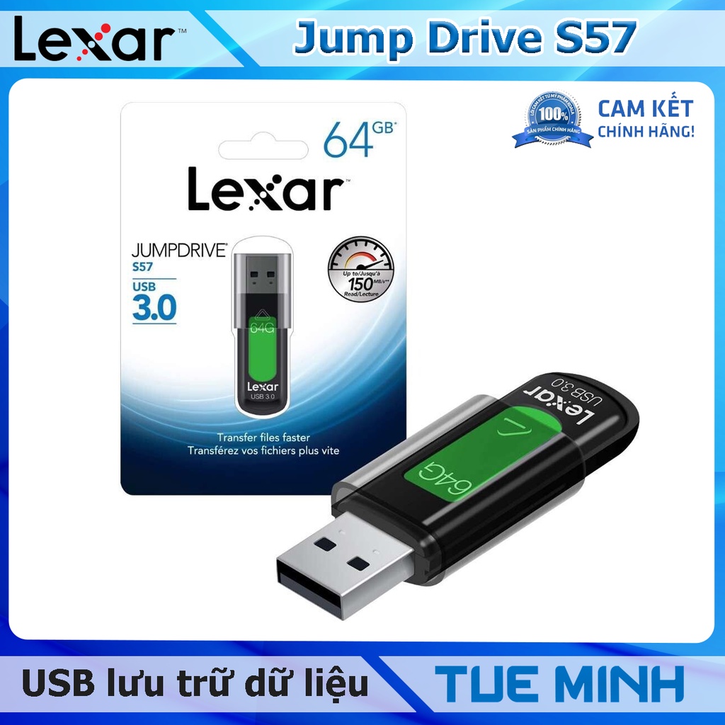 USB lưu trữ dữ liệu Lexar Jump Drive S57