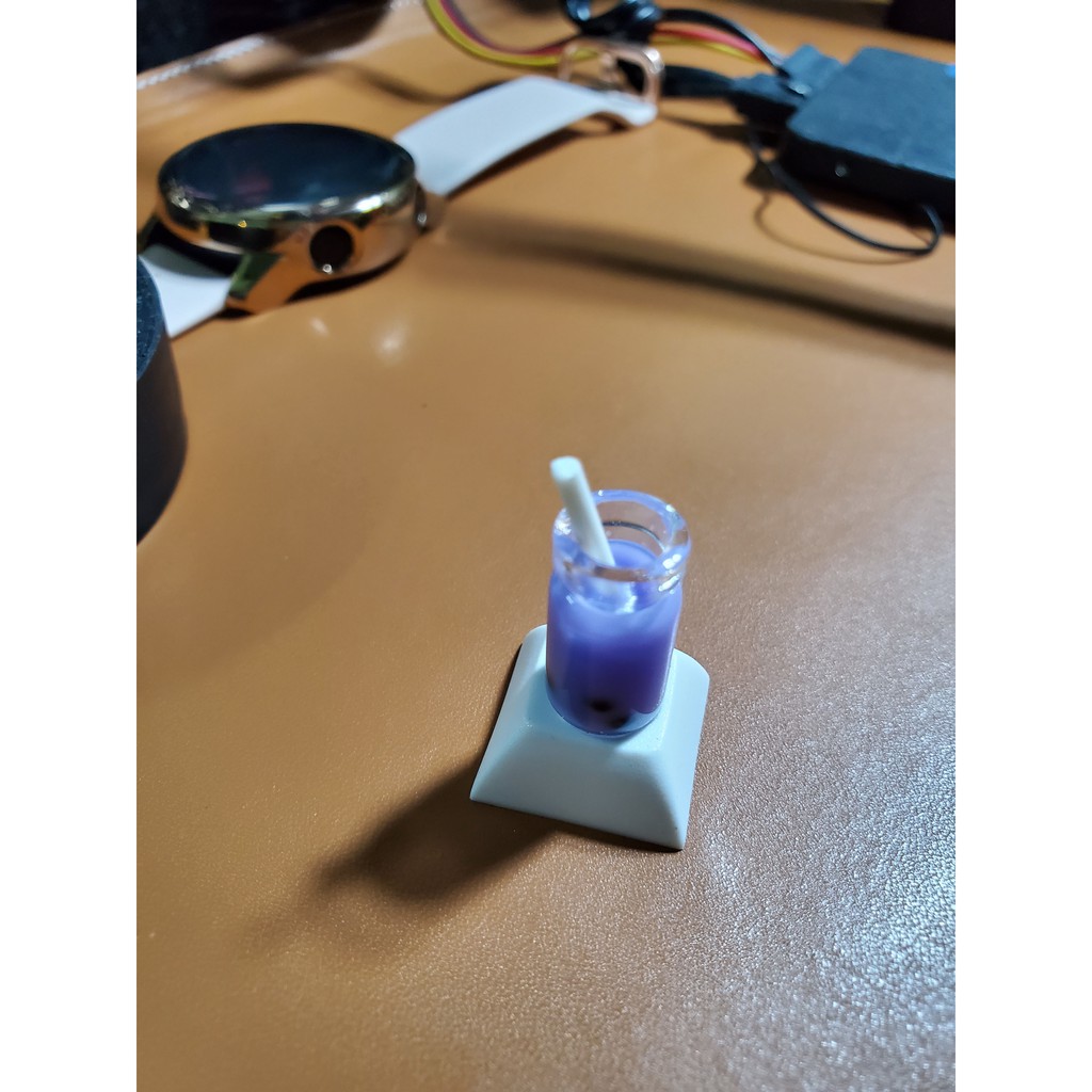 Keycap hình ly trà sữa, nút bấm bàn phím cơ hình milk tea