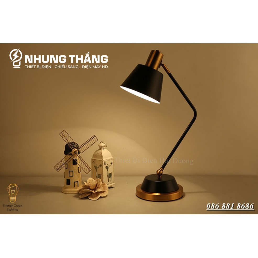 Đèn Bàn Học Tập , Làm Việc Cao Cấp DB-3042 - Khung Kim Loại - Kiểu Dáng Sang Trọng - Tặng Kèm Bóng Led - Bảo Hành 1 Năm