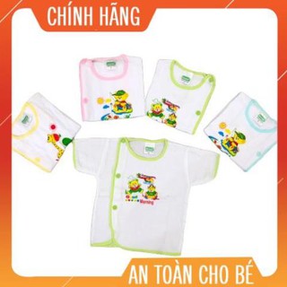 SET 5 ÁO SƠ SINH BÁC SĨ TAY NGẮN BOSSINI/ ÁO CÚC LỆCH SƠ SINH
