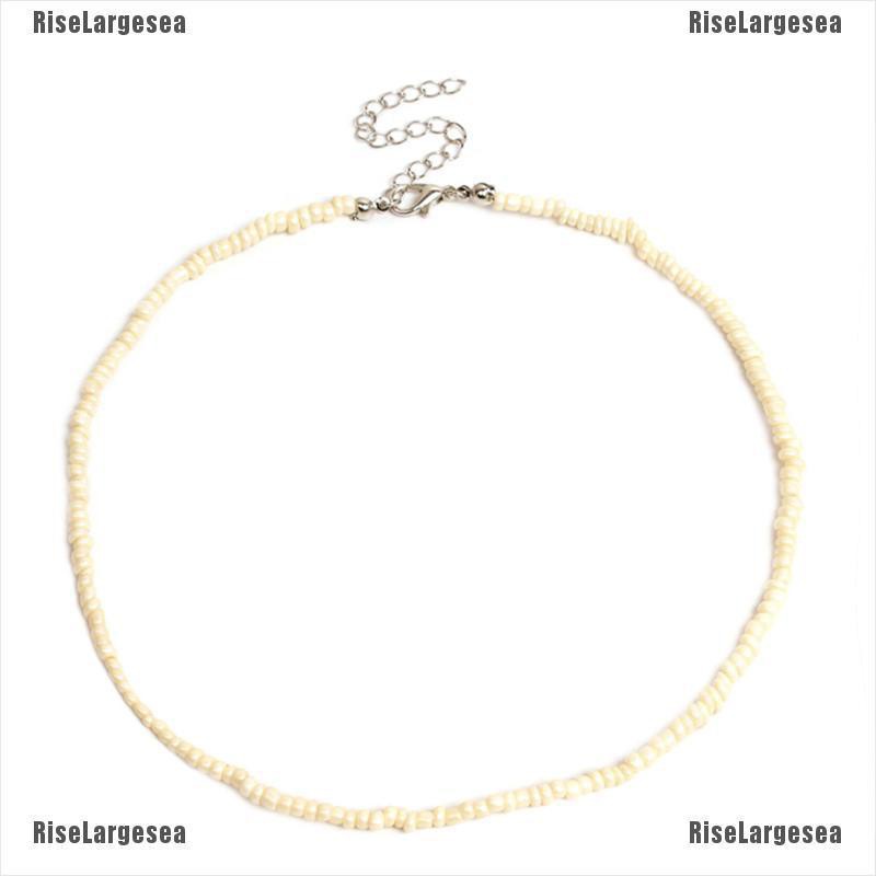 Vòng Cổ Choker Chuỗi Hạt Cầu Vồng Phong Cách Bohemian