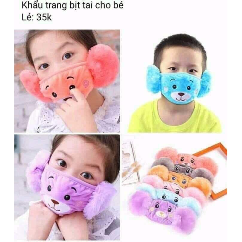 Khẩu trang kèm bịt tai bảo vệ