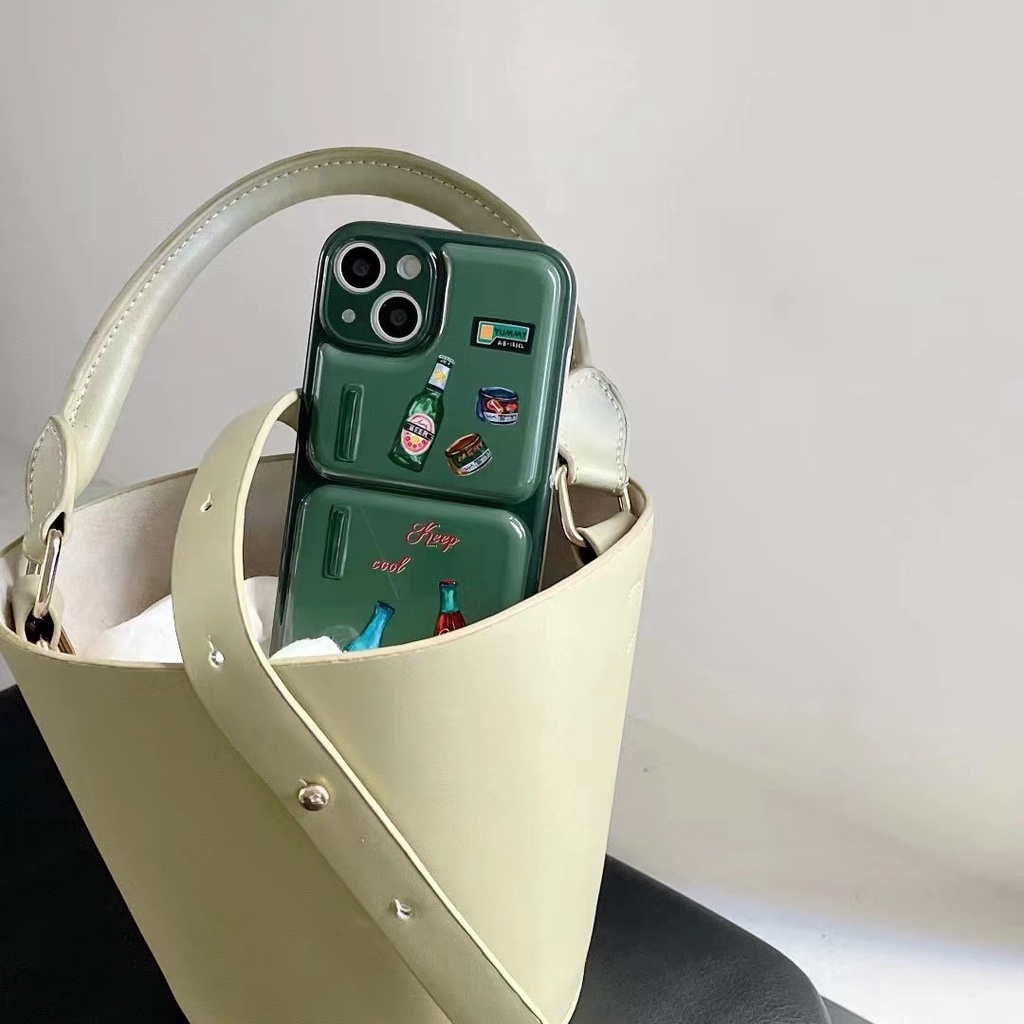 Ốp Điện Thoại Chống Sốc Màu Xanh Lá Cho iPhone xsmax 11 11promax 12 12pro max 13 13pro max
