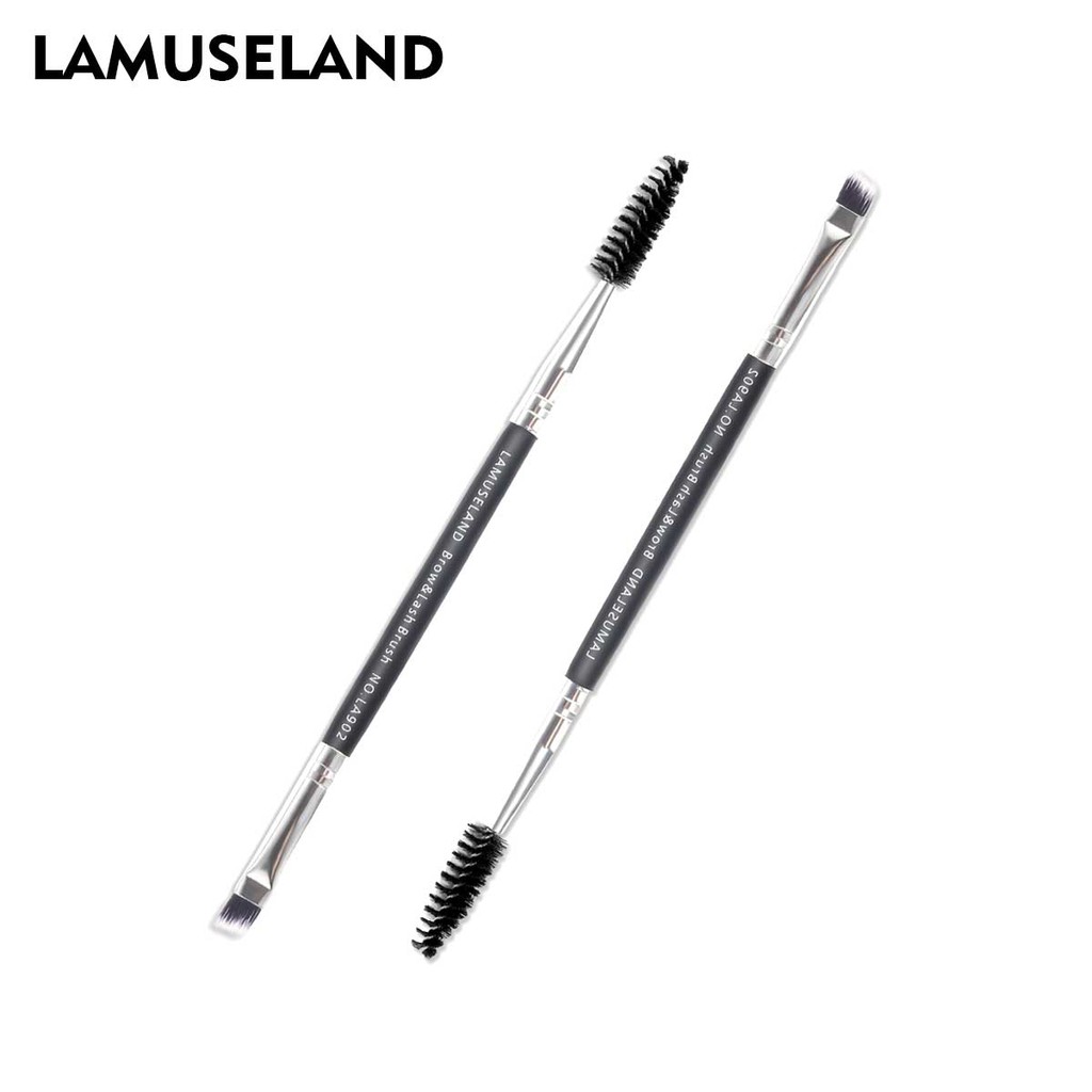 Cọ trang điểm mắt LAMUSELAND LA902 thiết kế 2 đầu chất liệu siêu bền
