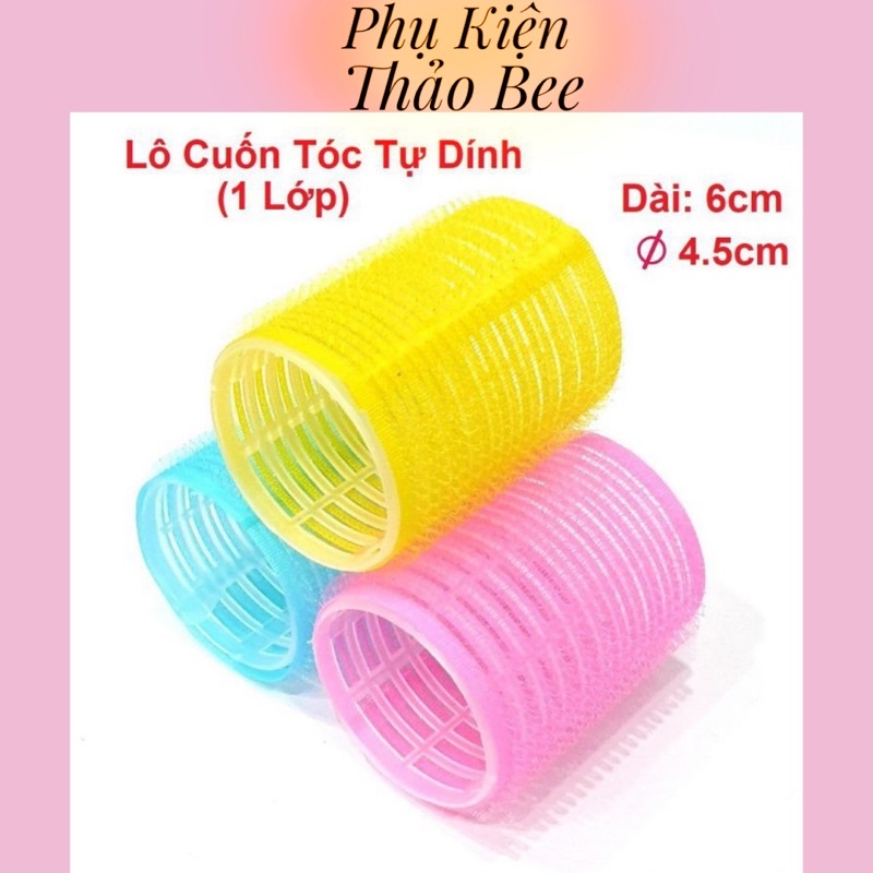 Lô Uốn Tóc Mái Tự Dính Màu Sắc Ngẫu Nhiên Tiện Dụng Cho Nữ