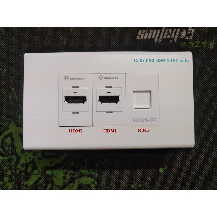 Ổ cắm HDMI, RJ45, Điện âm tường