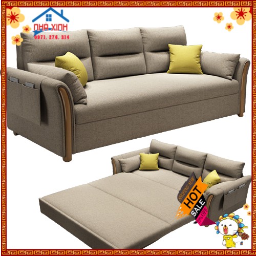 Sofa Giường Gấp Gọn Thông Minh 2 Chế Độ Sofa Và Giường   1,5m*1,9m Tặng 02 Gối