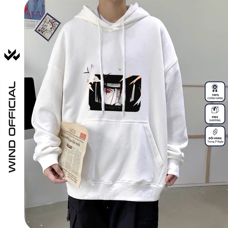 Áo hoodie form rộng WIND unisex nỉ bông HD20 ITACHI thời trang nam nữ oversize ulzzang