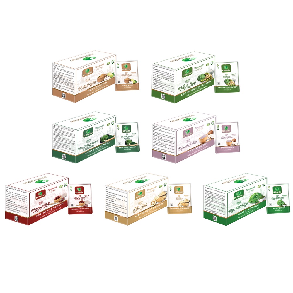 Bột Rau Củ sấy lạnh NTPowder 60gr - Nhất Tín Food