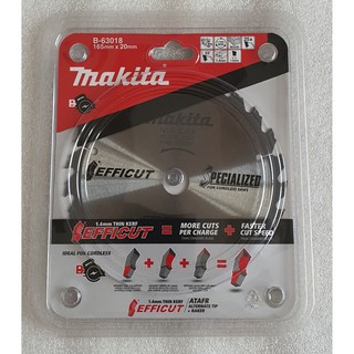 Đĩa cắt gỗ EFFICUT 165x1.4mmx20mm Makita B-63018 ( LƯỠI ĐI VỚI MÁY DHS660Z)