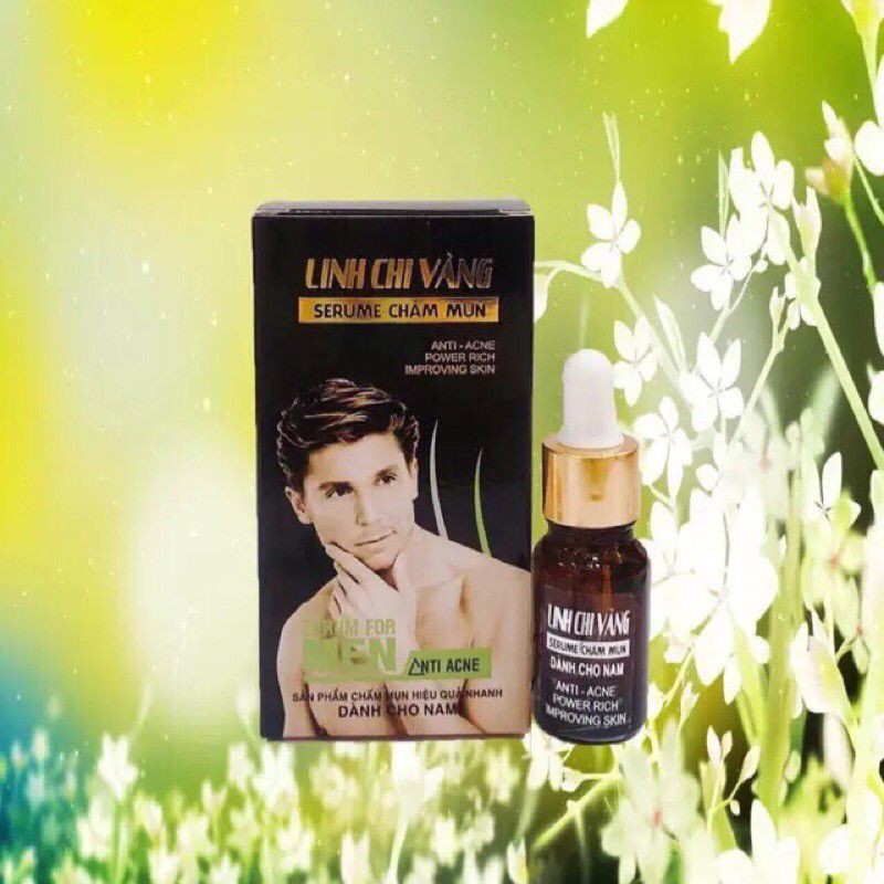 Serum Chấm Mụn Cho Nam Linh Chi Vàng 18ml